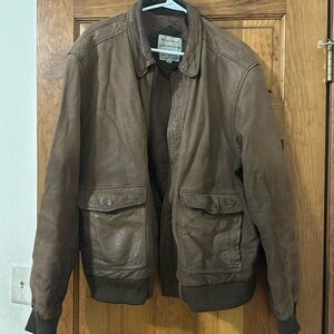 Vintage Smithsonian leather jacket men’s extra large